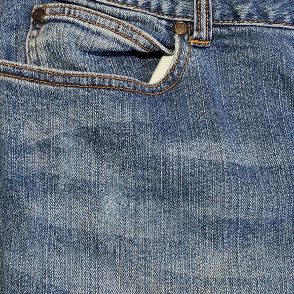 American Rag Cie Whiskers Denim Ombre Blue Jeans Bootcut Size 13 s low rise - Picture 5 of 8